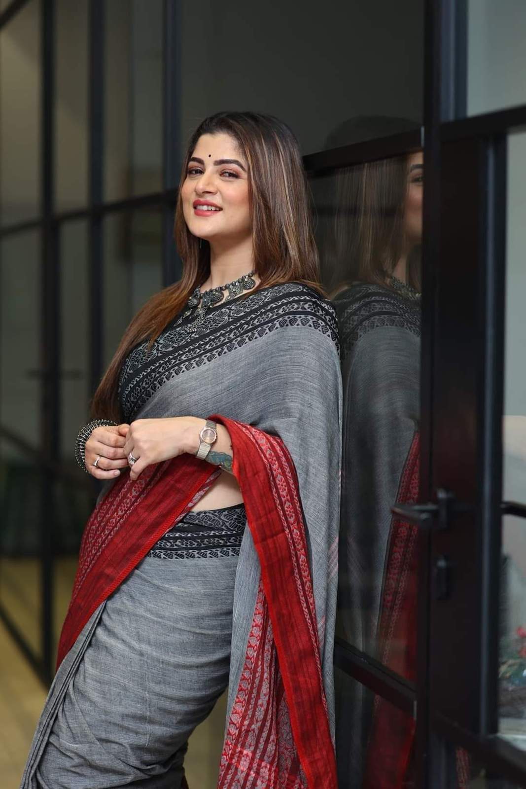 অরিজিনাল টেকলী সুতি শাড়ি।CS-25