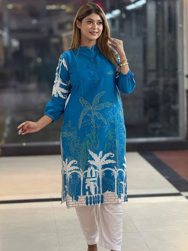 Pakistani Style Digital print One Piece| 106
