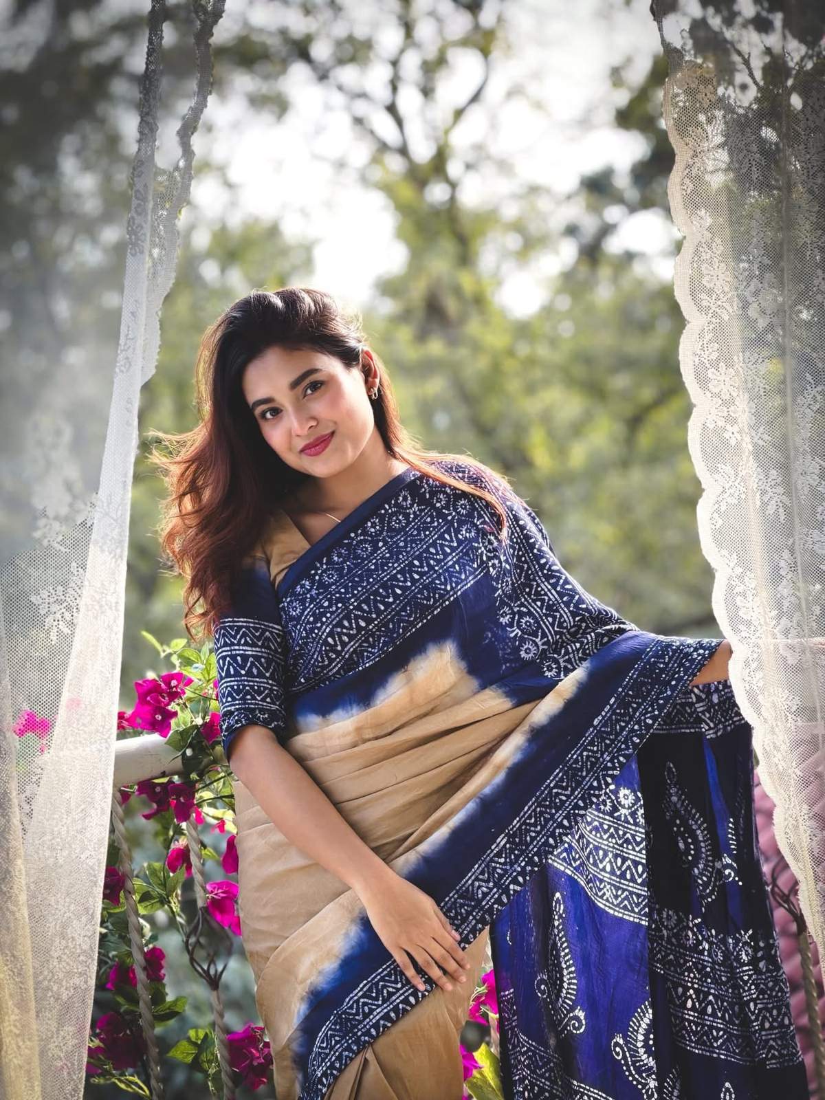 New Batik Design Digital Printed Saree With Blouse Piece | BDS-04