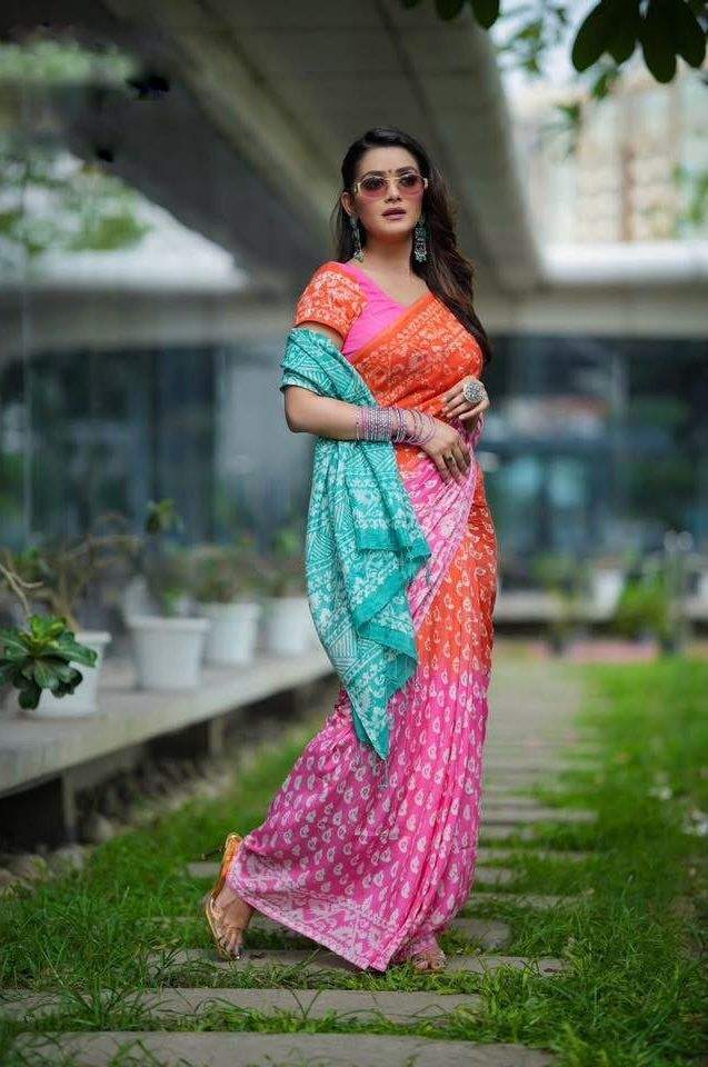 শিবুড়ি ডাই ও ভেজিটেবল সিল্ক বাটিক শাড়ি | BDS-109